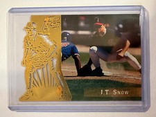 1996 Topps Laser J.T. Snow Die-Cut California Angels #29