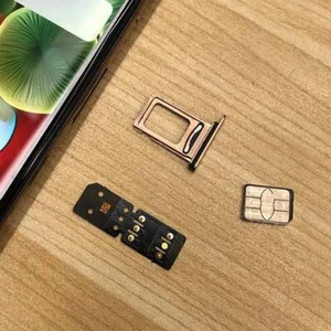 for iphone 13/12/11 Pro Max XS XR 8 7 Plus Nano SIM Sim Heicard Card Chip Z0AU - Picture 1 of 13