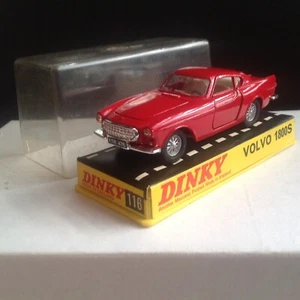 Vintage Dinky 116, Red Volvo 1800S, VNM, in plastic case - Picture 1 of 8