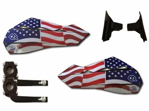Universal USA 22mm Hand Protectors/Guards to fit Suzuki ALT185 F 1985 - Picture 1 of 2