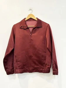 Designer Jac + Jack Size 8 Plum Purple Satin Women's Jacket - Picture 1 of 5