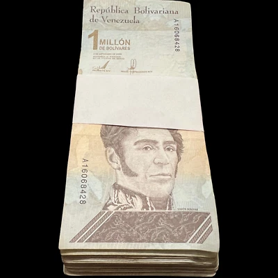 100x Billetes Soberano Venezuela 1 Millón Bolívares Paquete Moneda Foto 1 de 4