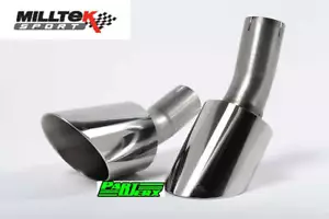 Milltek Polished DTM Exhaust Tips Trims Tails Only for Ford Focus MK2 RS - Picture 1 of 5