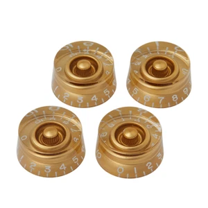 GIBSON® Gold Speed Knob Set of 4 Genuine Les Paul Brand New Authentic "Real" - Picture 1 of 5