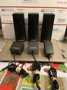 Sistema WiFi de malla de tres bandas Linksys Velop negro WHW03 V2 - Imagen 1 de 8