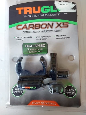 NEW TRUGLO TG625B CARBON XS DROP AWAY ARROW REST RH BLACK - Image 1 of 2
