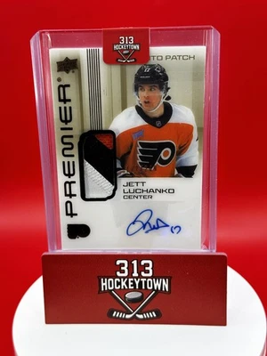 2024-25 Upper Deck Premier Rookie Auto Patch Jett Luchanko /249   - Image 1 of 2