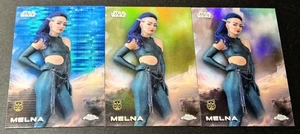 2025 Topps Chrome Star Wars Green /99 Blue Pulsar Melna Debut Refractor #135 - Picture 1 of 2