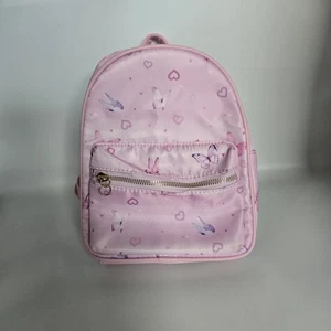 Under One Sky Mini Pink Backpack Purse  Butterfly Print Bag for Girls & Women - Picture 1 of 3
