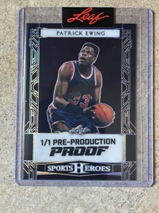 2024 Leaf Metal Sports Heroes Patrick Ewing Pre-production Proof #’d 1/1 - Picture 1 of 2