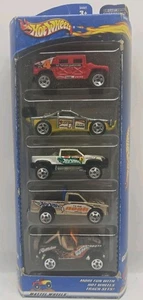 2000 Hot Wheels 5 Car Gift Pack Off Road Vehicles Jeep GMC Dodge Sandrail 54441 - Imagen 1 de 4