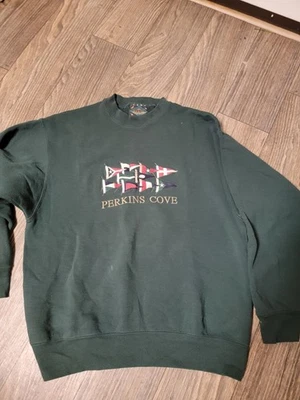 Camp David verde bordado PerkinsCove. Sudadera Simons Talla L De Colección EE. UU. Foto 1 de 4