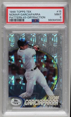 1998 Topps Tek Pattern 43 Diffractor Nomar Garciaparra #15 PSA 9 MINT - Image 1 of 2