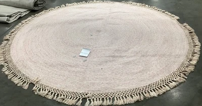 PINK 10'-0" x 10'-0" Broken Thread Rug, Reduced Price 1172682416 SAH490U-10R - Image 1 of 4