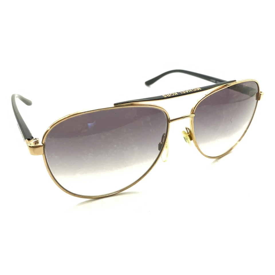 Очки солнцезащитные Michael Kors Hvar MK 5007 золотистые черные авиаторские коричневые линзы 59-14 135 - Изображение 1 из 4