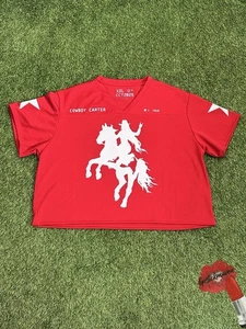 CAMISA JERSEY RECORTADA ROJA OFICIAL BEYONCE COWBOY CARTER TOUR 2025 XXL 2X - Imagen 1 de 16