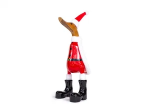 Ente Holz Weihnachtsente ca 25 cm - Picture 1 of 4