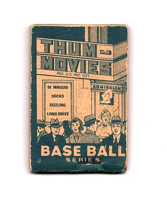 JOE DiMAGGIO  1937 THUM-MOVIES  BASEBALL SERIES  R342  FLIP BOOK  NICE CONDITION - Image 1 of 2