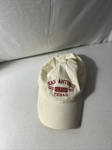 San Antonio Texas Adjustable Strap Off White Hat - Picture 1 of 5