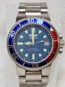 Orologio Invicta Automatic Scuba Diver 300M Automatico Data Blu Rosso 42mm 6924 - Foto 1 di 11