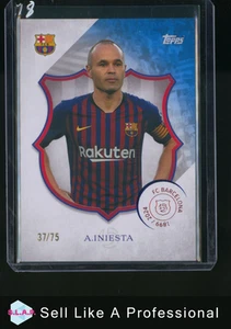 INIESTA TOPPS 37/75 #35 2025 125 ANIVERSARIO FC BARCELONA INGLÉS - Imagen 1 de 2