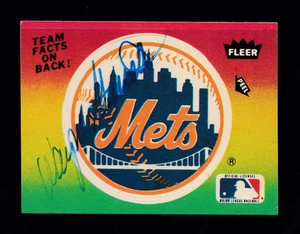 WAYNE GARRETT -- 1984 FLEER - NEW YORK METS STICKER CARD -- SIGNED / AUTOGRAPHED - Picture 1 of 1