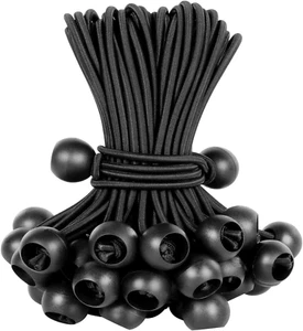 Ball Bungee Cords 6 Inch Bungee Cord with Balls, 50 PCS Heavy Duty Bungie Cord B - Picture 1 of 12