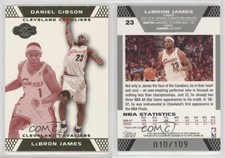 2007-08 Topps Co-Signers Gold Red /109 LeBron James Daniel Gibson #23.2