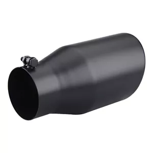 4" Inlet 6" Outlet 12inch Long Truck Diesel Bolt On Exhaust Tip Stainless Steel - Picture 1 of 9