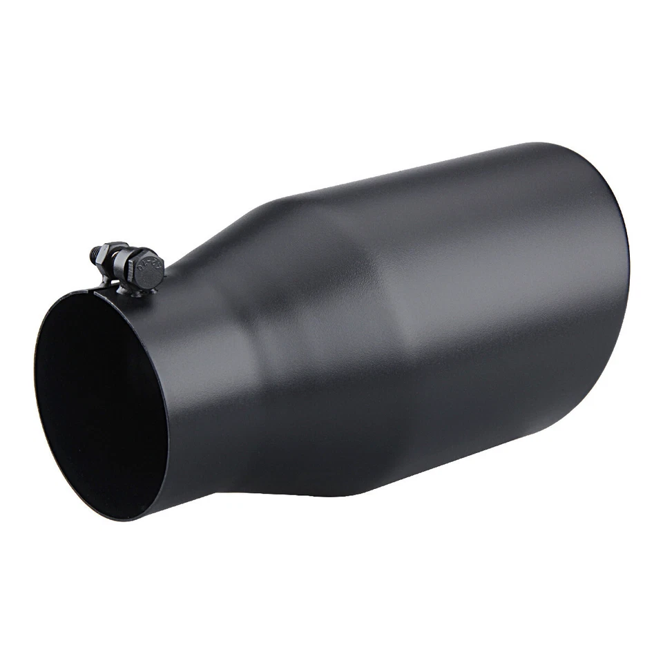 4" Inlet 6" Outlet 12inch Long Truck Diesel Bolt On Exhaust Tip Stainless Steel - Image 1 of 4
