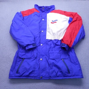 VTG Champion Jacket Mens XXL Blue Colorblock Lined Winter Coat Made in the USA - Picture 1 of 17
