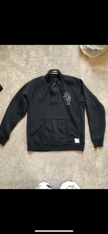 VTG Villanova University Sweatshirt Adult Large Blue 1/4 Zip Pullover Sweater Cover