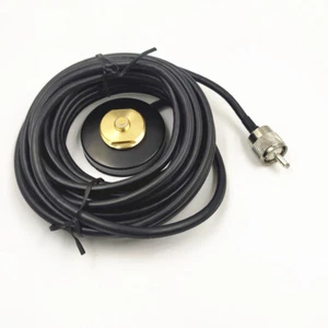 5M RG-58/U Coaxial Cable PL259 to NMO For Ham Two-Way Radios transceiver Antenna - Picture 1 of 3