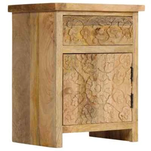 vidaXL Bedside Table Solid Mango Wood 40x30x50 cm - Picture 1 of 11