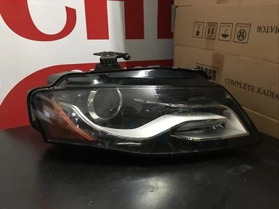 09-12 AUDI A4 S4 FRONT RIGHT PASSENGER SIDE HEADLIGHT XENON COMPLETE HEADLIGHT - Image 1 of 4