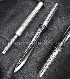 JAGDKOMMANDO MESSER HANDMADE CUSTOM TRIPLE TWISTED TRI BLADED SPECIAL FORCE FIXED - Bild 1 von 5