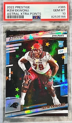 2022 Prestige Xtra Ikem Ekwonu #365 ASTRAL PSA 10 GEM MINT (ROOKIE) (RARE Pop 1) - Image 1 of 3