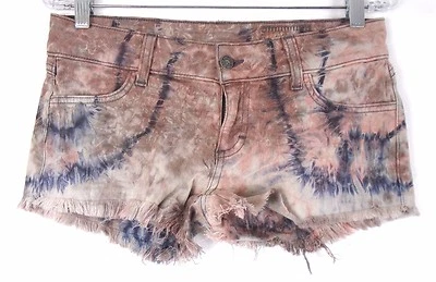 Siwy Women's Camilla Cut Off Denim Jean Shorts Kaleidoscope W750NMC Size 28 416D - Image 1 of 2
