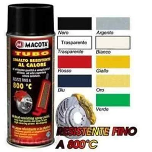 MACOTA Alte Temperature Vernice Spray Pinze Freno Marmitte Tuning Tubo Bianco - Foto 1 di 1