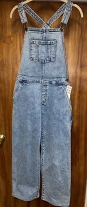 Treasure And Bond Overalls Womens Sz 16 Work Wear Wash Light Blue Denim NWT $59 - Picture 1 of 9
