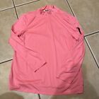 Jamie Sadock Women’s Large Golf Long Sleeve Shirt Top Pink Side Zip Base Layer 