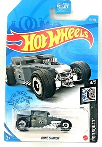 Hot Wheels Bone Shaker Gray Grey #161 161/250 2021 Rod Squad 4/5 - Picture 1 of 4