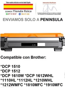 Toner compatible para BROTHER TN1050 / TN1075 Negro - Imagen 1 de 1