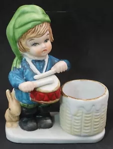 Vintage 1978 Weihnachten Luvkins kleiner Trommler Junge Hase Kerzenhalter von JASCO - Bild 1 von 10