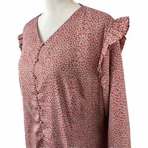 Dainty Jewells Modest Dress Long Maxi Red Countryside Cottage Granny Core 2XL - Picture 1 of 9