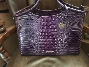 $345 BRAHMIN ELAINE ULTRAVIOLET OMBRÉ MELBOURNE SATCHEL- FREE VICTORIA'S SECRET - Picture 1 of 24