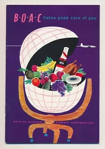 Vintage 1956 BOAC British Overseas Airways Corporation Travel Booklet - Picture 1 of 9