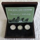 2014 FOR KING AND COUNTRY .999 FINE SILVER 3 COIN SET   - AUS/CAN/NZ