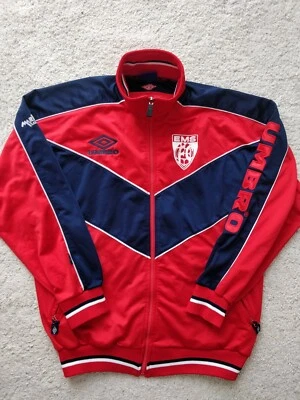 Chaqueta deportiva Umbro FC EMS Swiss Vintage entrenamiento fútbol rojo azul marino  Foto 1 de 4