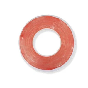 ROLL CLEAR RED DOUBLE SIDED TAPE WITH THIN THICKNESS AND WIDTH 2mm - Picture 1 of 1